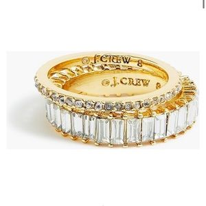NWT J. Crew Factory Mixed Crystal Ring Size 8